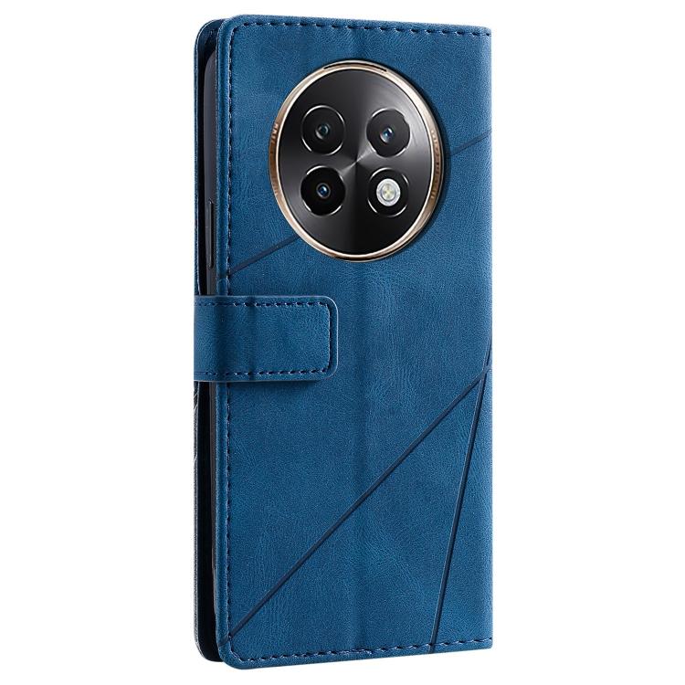 For Realme 13+ Skin Feel Splicing Leather Phone Case