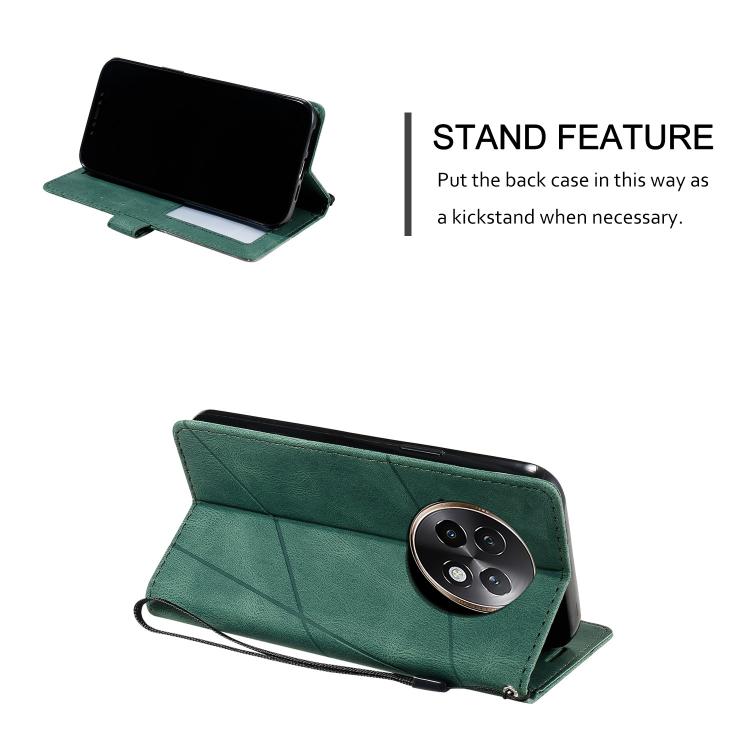 For Realme 13+ Skin Feel Splicing Leather Phone Case