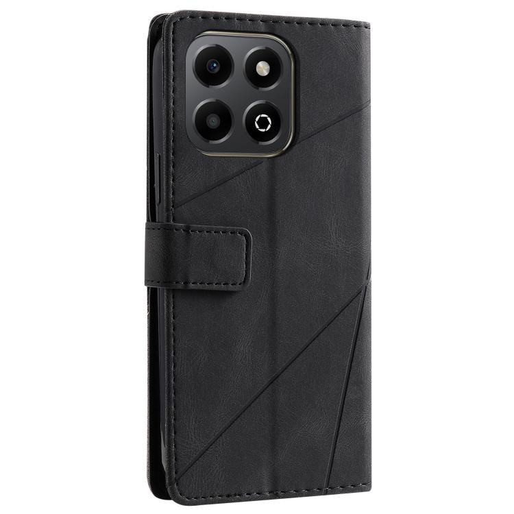For Honor 200 Smart Skin Feel Splicing Leather Phone Case