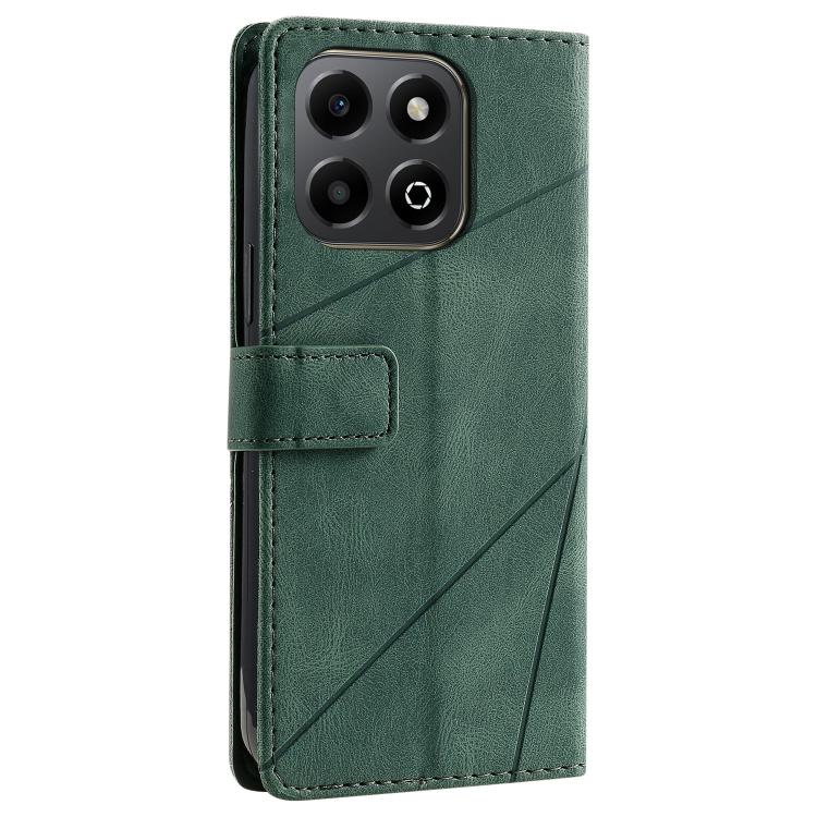 For Honor X6b 4G Skin Feel Splicing Leather Phone Case