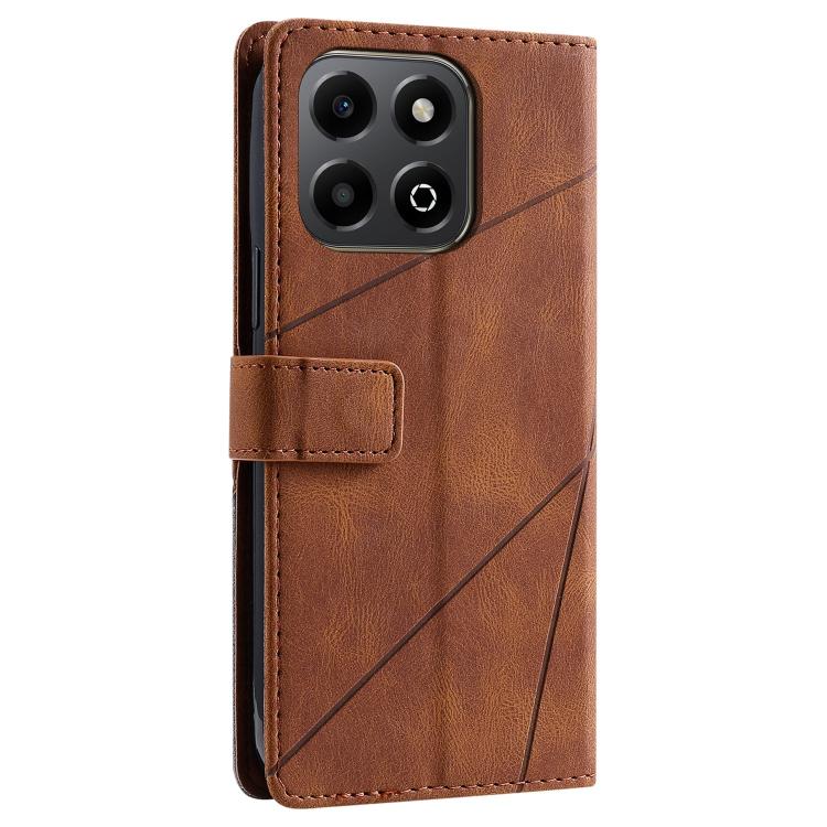 For Honor X6b 4G Skin Feel Splicing Leather Phone Case
