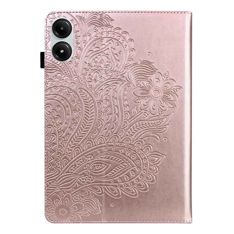 For Xiaomi Redmi Pad Pro 12.1 Peacock Embossed Pattern Leather Tablet Case