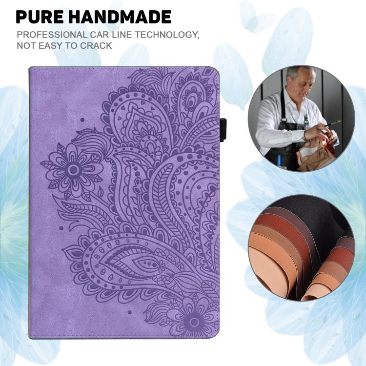 For Xiaomi Redmi Pad Pro 12.1 Peacock Embossed Pattern Leather Tablet Case