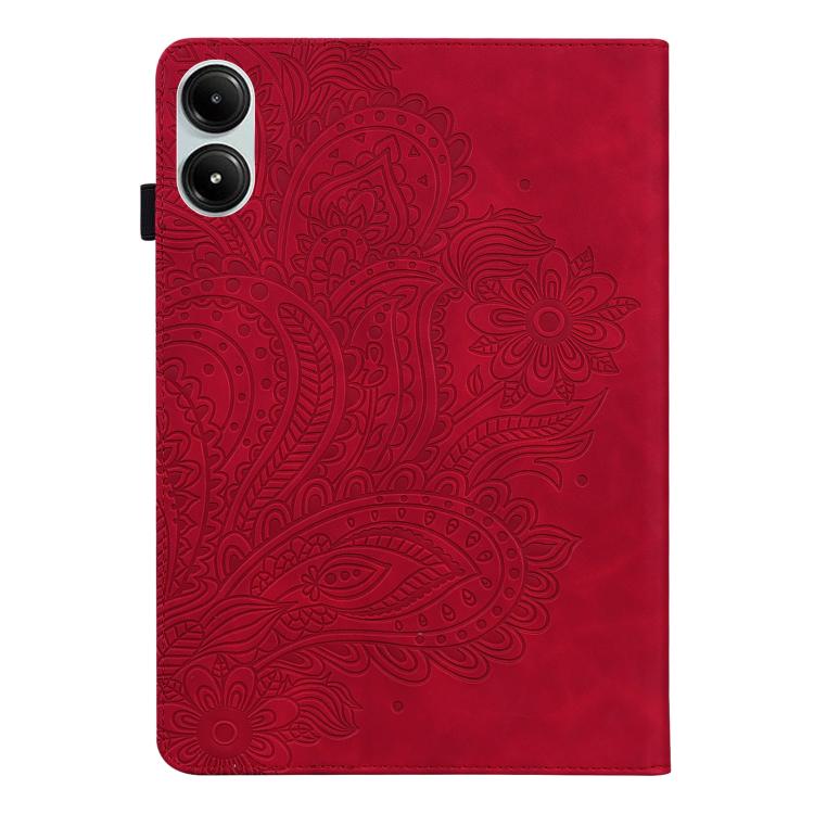 For Xiaomi Redmi Pad Pro 12.1 Peacock Embossed Pattern Leather Tablet Case