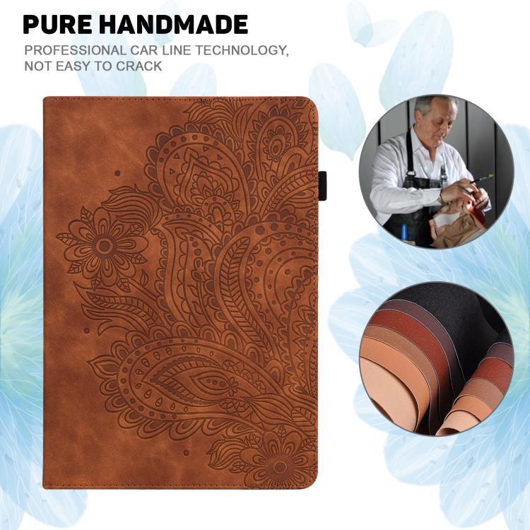 For Xiaomi Redmi Pad Pro 12.1 Peacock Embossed Pattern Leather Tablet Case