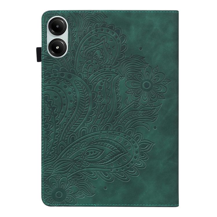 For Xiaomi Redmi Pad Pro 12.1 Peacock Embossed Pattern Leather Tablet Case
