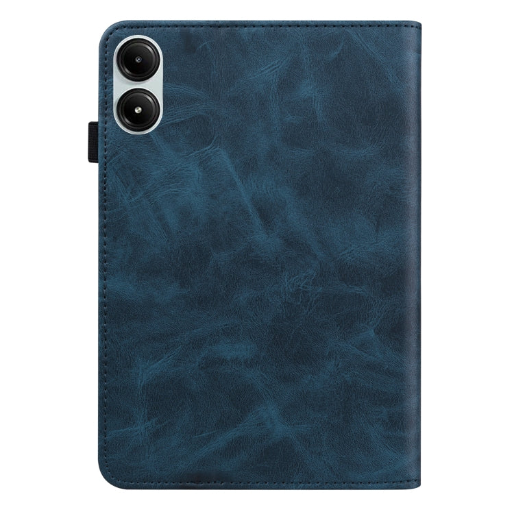 For Xiaomi Redmi Pad Pro 12.1 Solid Color Stripe Embossed Leather Tablet Case