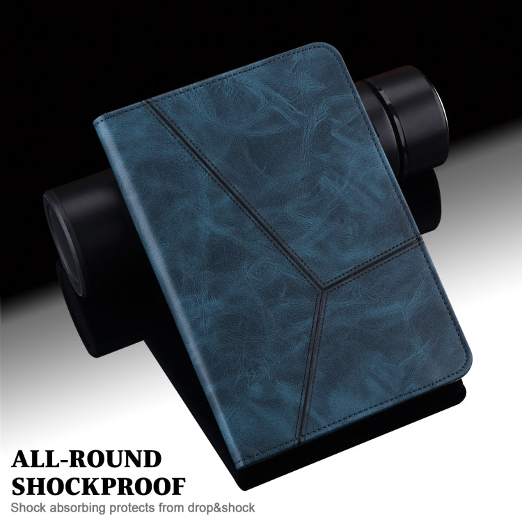 For Xiaomi Poco Pad 12.1 Solid Color Stripe Embossed Leather Tablet Case