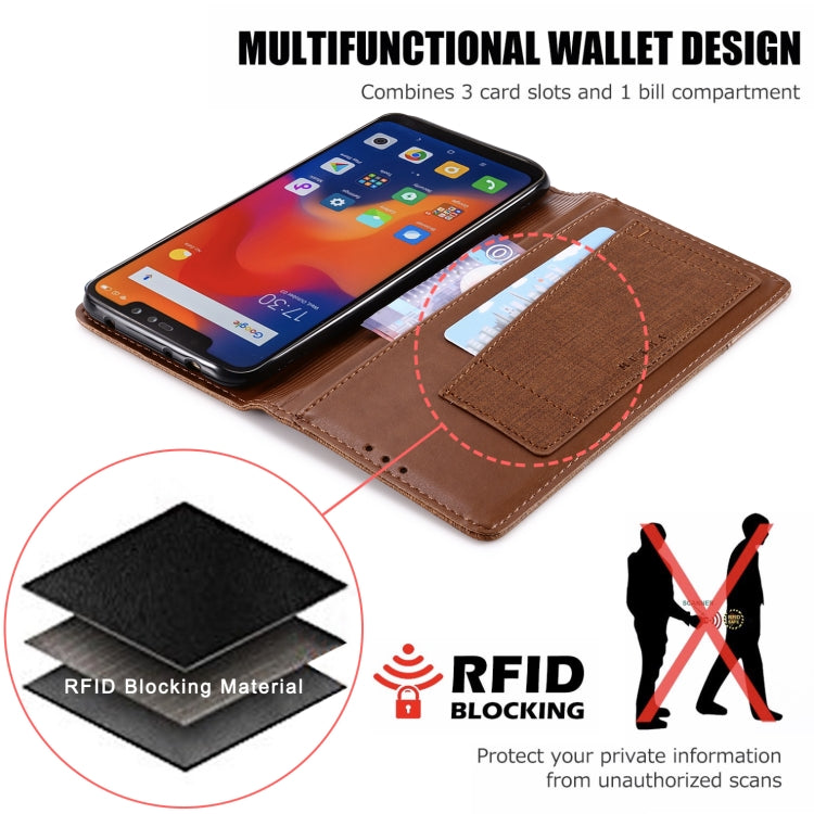 For Xiaomi Redmi Note 6 Pro MUXMA MX109 Horizontal Flip Leather Case with Holder & Card Slot & Wallet