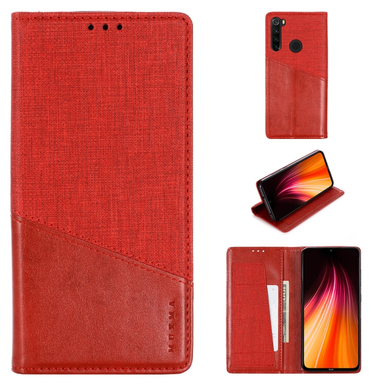 For Xiaomi Redmi Note 8T MUXMA MX109 Horizontal Flip Leather Case with Holder & Card Slot & Wallet