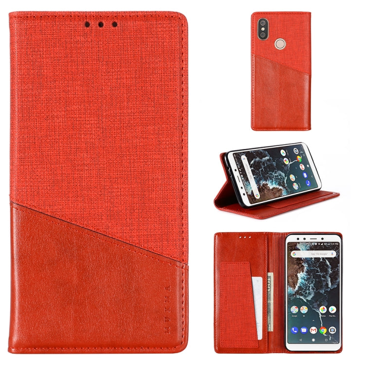 For Xiaomi Mi 6X MUXMA MX109 Horizontal Flip Leather Case with Holder & Card Slot & Wallet