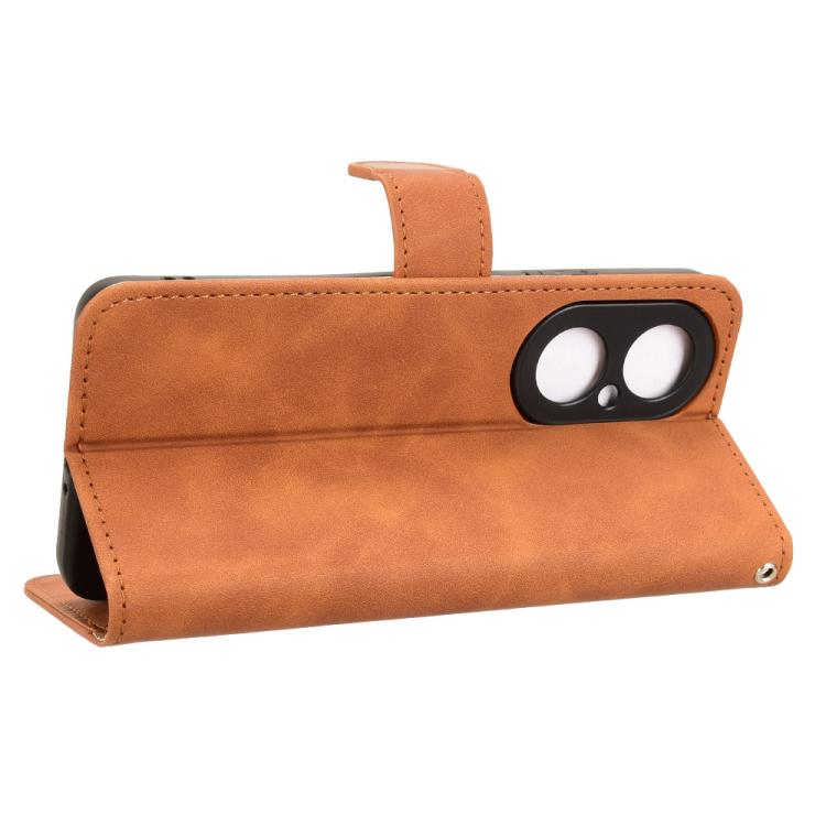 For Huawei Enjoy 80 Skin Feel Magnetic Flip Leather Phone Case