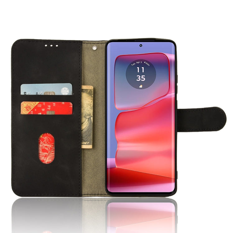 For Motorola Edge 50 Pro Skin Feel Magnetic Flip Leather Phone Case