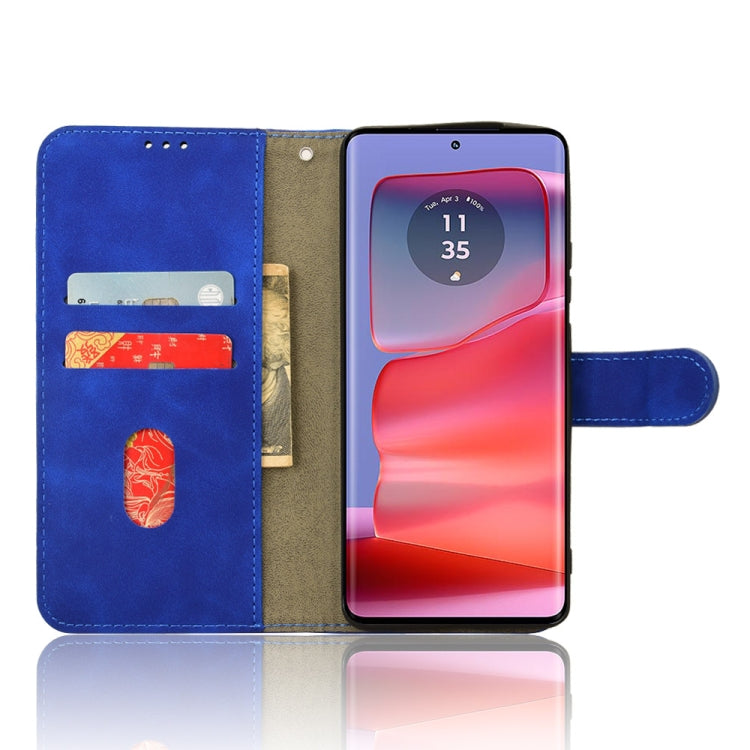 For Motorola Edge 50 Pro Skin Feel Magnetic Flip Leather Phone Case