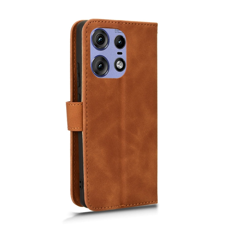 For Motorola Edge 50 Pro Skin Feel Magnetic Flip Leather Phone Case
