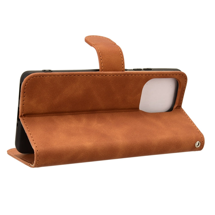 For Motorola Edge 50 Pro Skin Feel Magnetic Flip Leather Phone Case