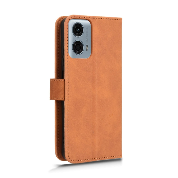 For Motorola Moto G Stylus 5G 2024 Skin Feel Magnetic Flip Leather Phone Case