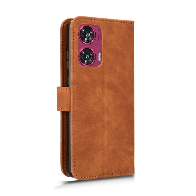 For Motorola Edge 50 Fusion Skin Feel Magnetic Flip Leather Phone Case