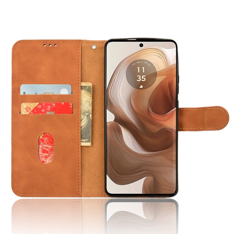 For Motorola Edge 50 Ultra Skin Feel Magnetic Flip Leather Phone Case