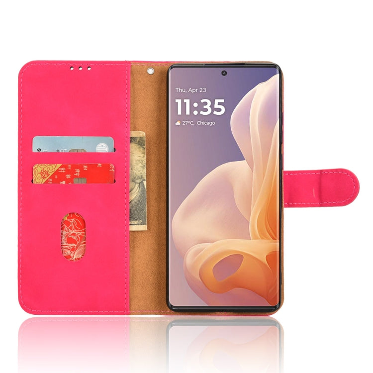 For Motorola Moto G85 / S50 Neo Skin Feel Magnetic Flip Leather Phone Case