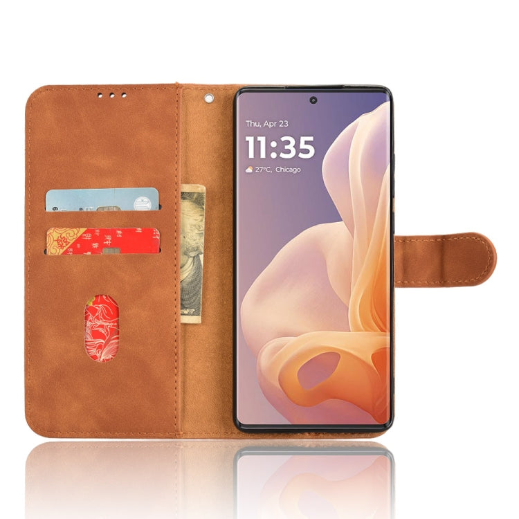 For Motorola Moto G85 / S50 Neo Skin Feel Magnetic Flip Leather Phone Case