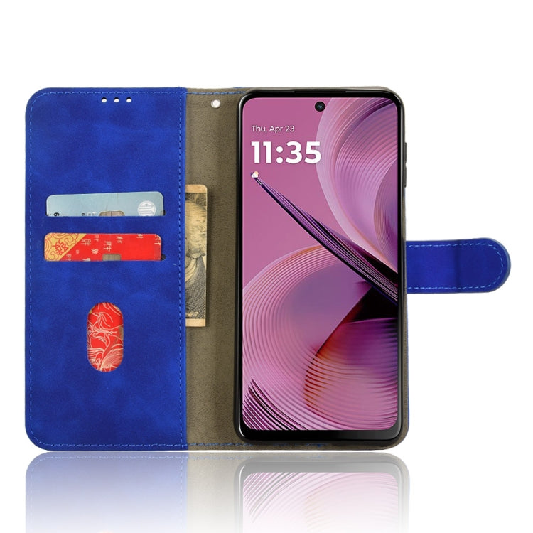 For Motorola Moto G55 5G Skin Feel Magnetic Flip Leather Phone Case