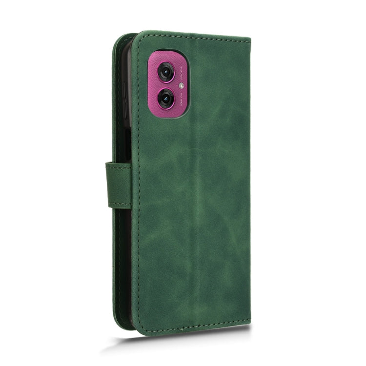 For Motorola Moto G55 5G Skin Feel Magnetic Flip Leather Phone Case