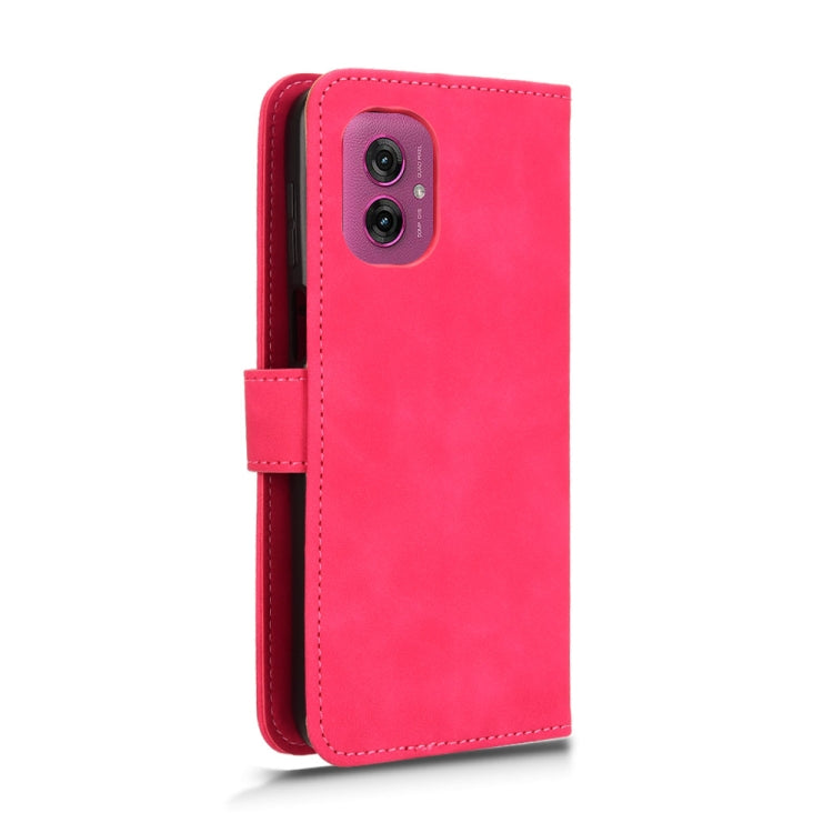 For Motorola Moto G55 5G Skin Feel Magnetic Flip Leather Phone Case