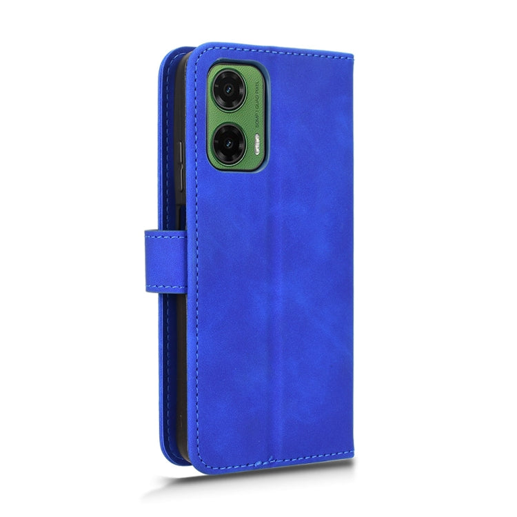 For Motorola Moto G35 Skin Feel Magnetic Flip Leather Phone Case