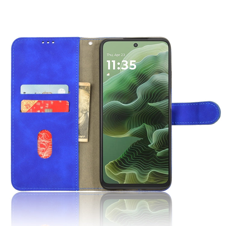 For Motorola Moto G35 Skin Feel Magnetic Flip Leather Phone Case
