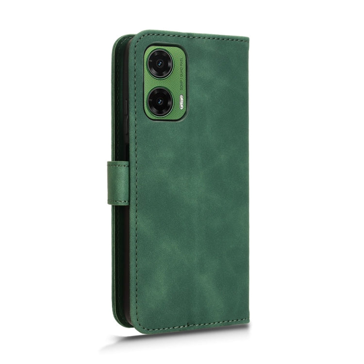 For Motorola Moto G35 Skin Feel Magnetic Flip Leather Phone Case