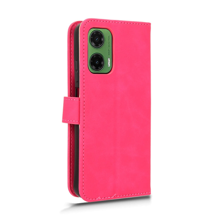 For Motorola Moto G35 Skin Feel Magnetic Flip Leather Phone Case