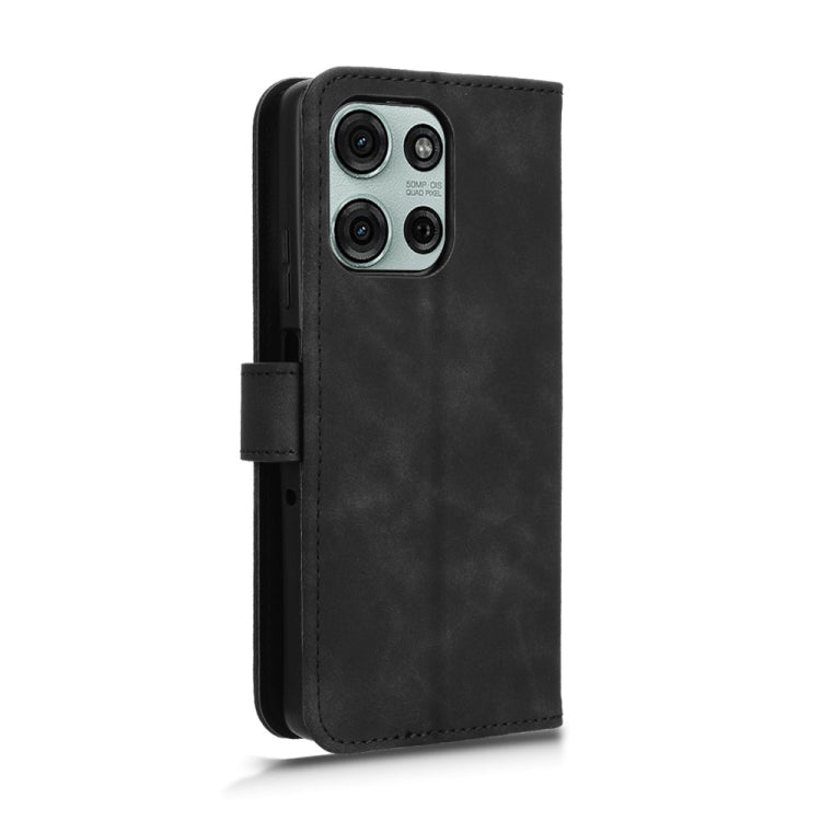 For Motorola Moto G75 5G Skin Feel Magnetic Flip Leather Phone Case