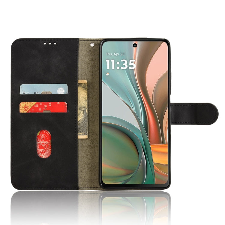 For Motorola Moto G75 5G Skin Feel Magnetic Flip Leather Phone Case