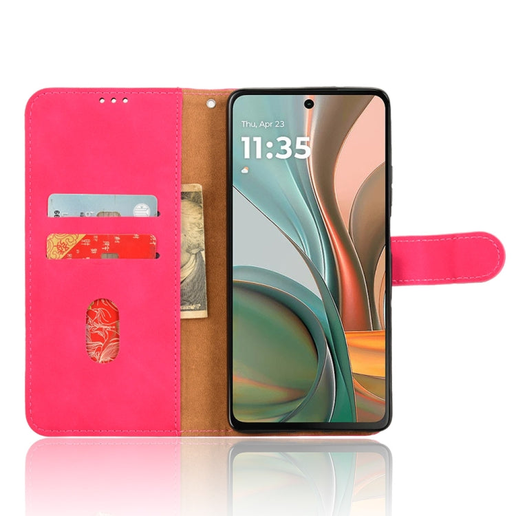 For Motorola Moto G75 5G Skin Feel Magnetic Flip Leather Phone Case