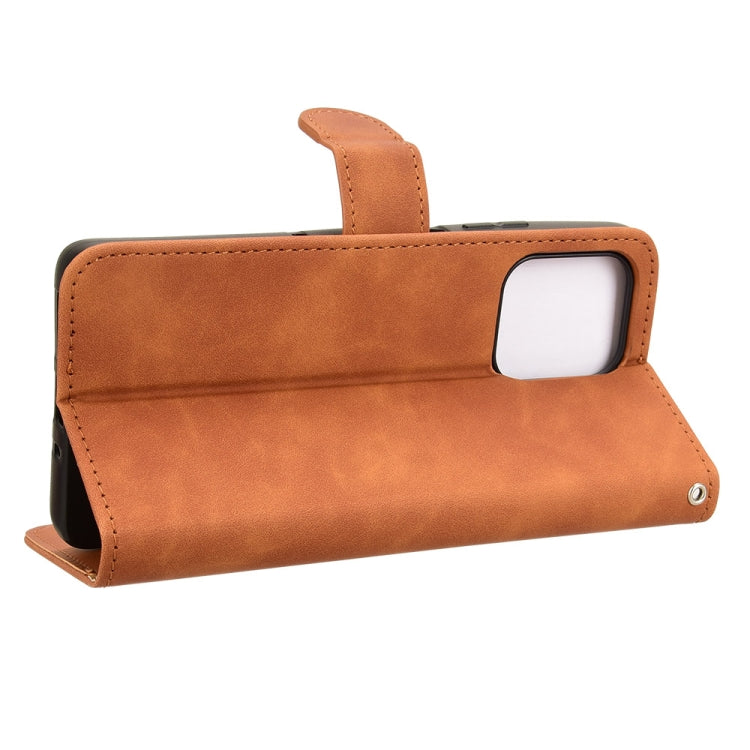For Motorola Moto G75 5G Skin Feel Magnetic Flip Leather Phone Case
