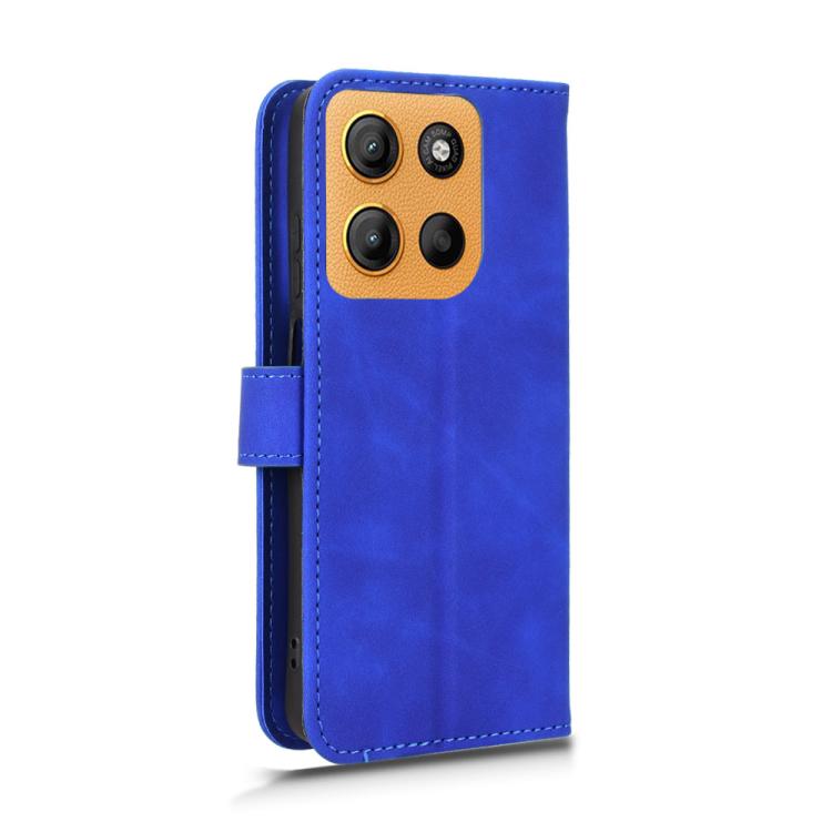 For Motorola Moto G15 4G Skin Feel Magnetic Flip Leather Phone Case