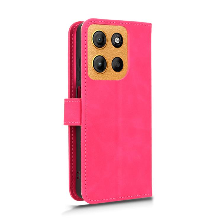 For Motorola Moto G15 4G Skin Feel Magnetic Flip Leather Phone Case