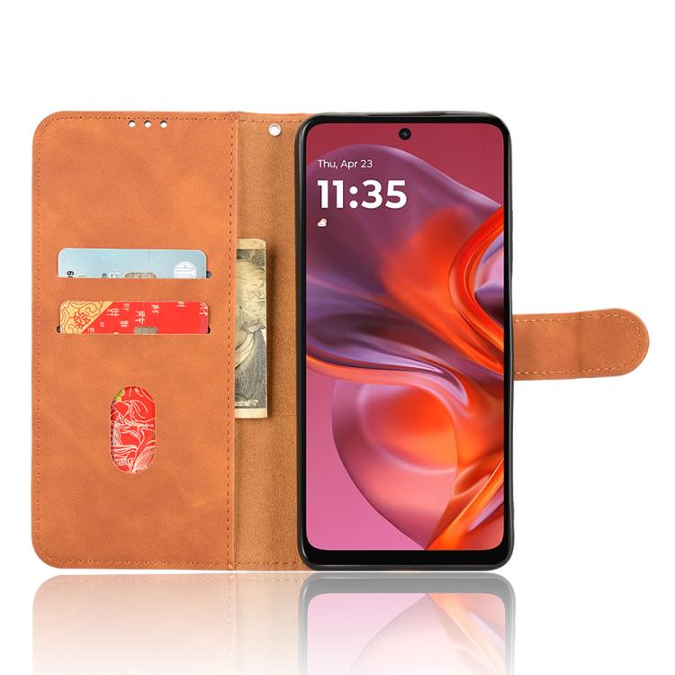 For Motorola Moto G05 Skin Feel Magnetic Flip Leather Phone Case