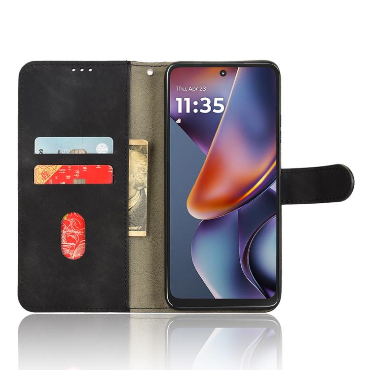 For Motorola Moto G 5G 2025 Skin Feel Magnetic Flip Leather Phone Case
