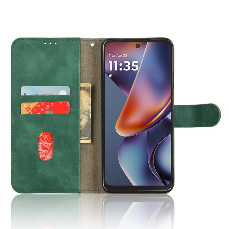 For Motorola Moto G 5G 2025 Skin Feel Magnetic Flip Leather Phone Case
