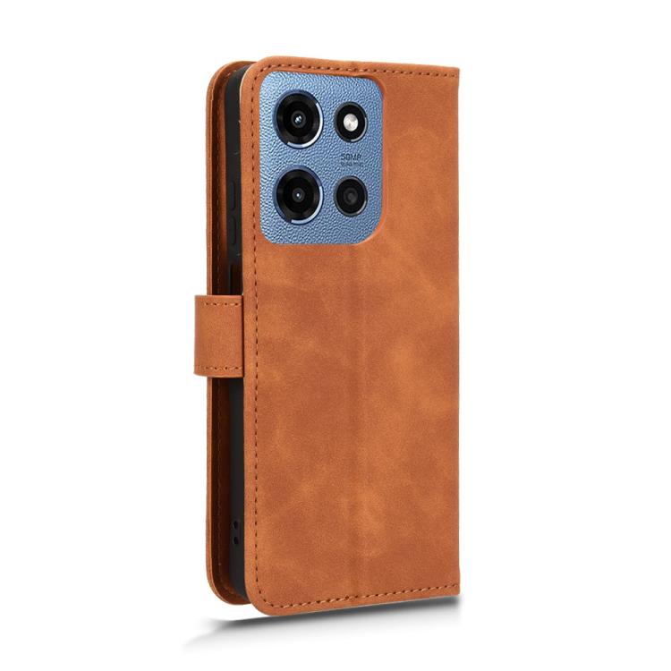 For Motorola Moto G 5G 2025 Skin Feel Magnetic Flip Leather Phone Case