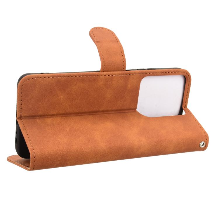 For Motorola Moto G 5G 2025 Skin Feel Magnetic Flip Leather Phone Case