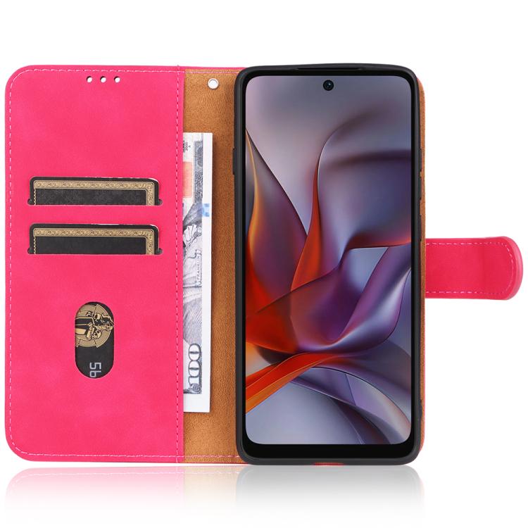 For Motorola Edge 5G 2025 Skin Feel Magnetic Flip Leather Phone Case
