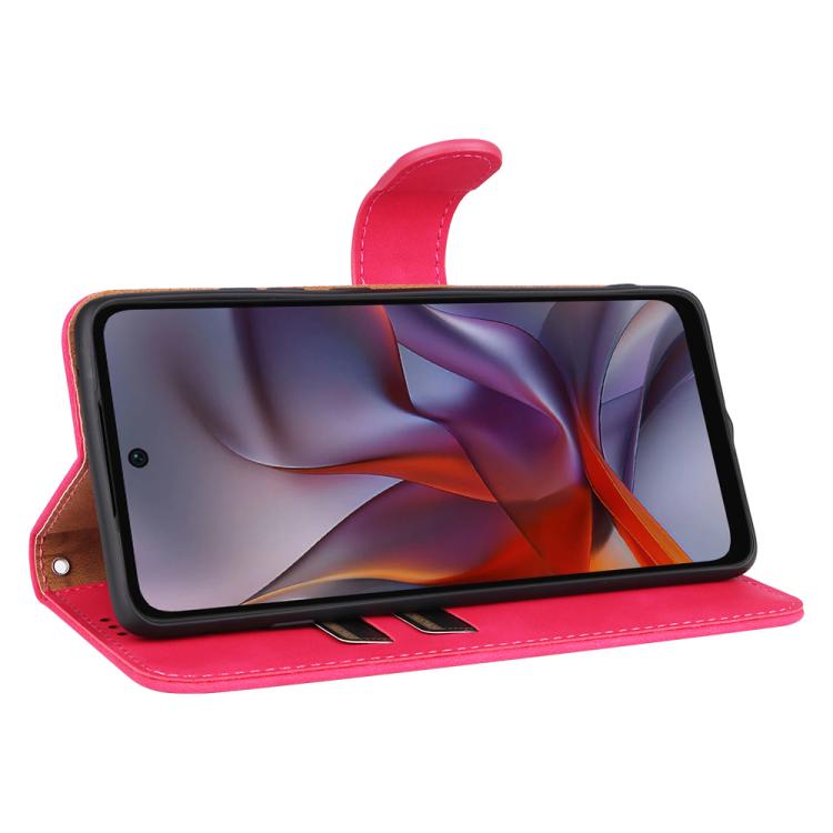 For Motorola Edge 5G 2025 Skin Feel Magnetic Flip Leather Phone Case