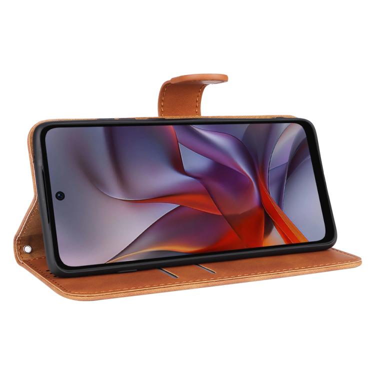 For Motorola Edge 60 Fusion Skin Feel Magnetic Flip Leather Phone Case