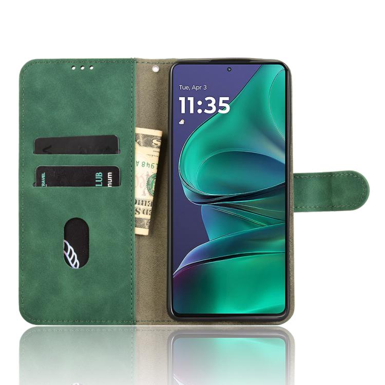 For Motorola Moto G Stylus 5G 2025 Skin Feel Magnetic Flip Leather Phone Case