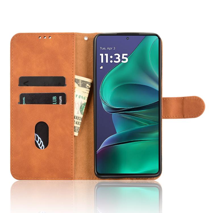For Motorola Moto G Stylus 5G 2025 Skin Feel Magnetic Flip Leather Phone Case