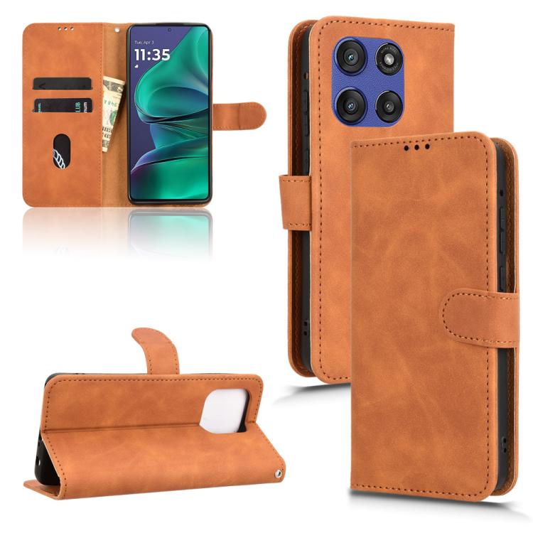 For Motorola Moto G Stylus 5G 2025 Skin Feel Magnetic Flip Leather Phone Case