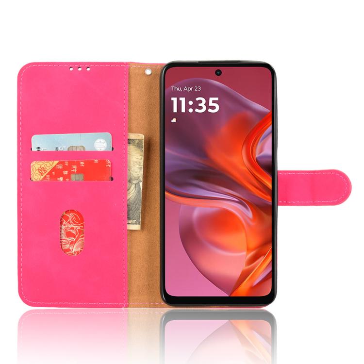 For Motorola Moto G05 / E15 Skin Feel Magnetic Flip Leather Phone Case